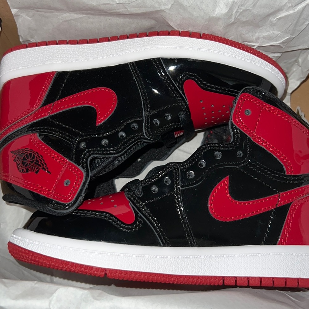 Air Jordan 1 Retro High OG (PS) ‘Patent Bred’